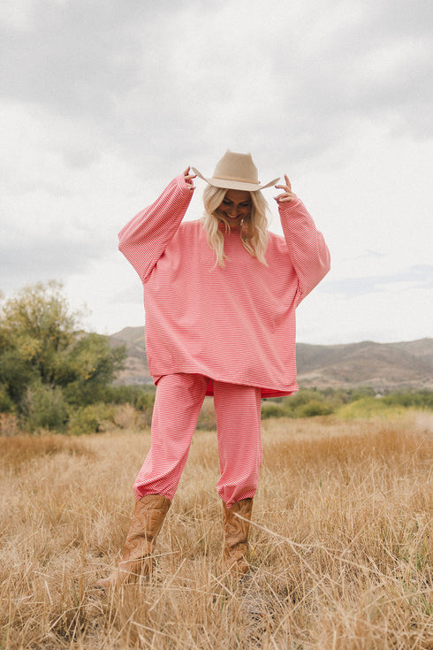 Road Trip Pant // Pink Stripe